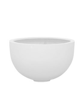 Fiberstone Glossy white bowl 45   28