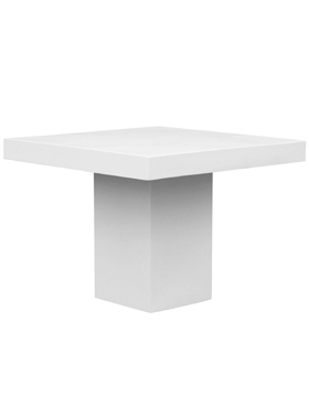 Fiberstone Glossy white table (S)  100 100 77