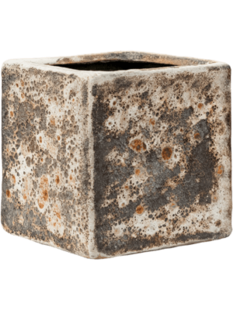 Lava Cube relic rust metal (glazed inside) 16 16(12) 16(14)
